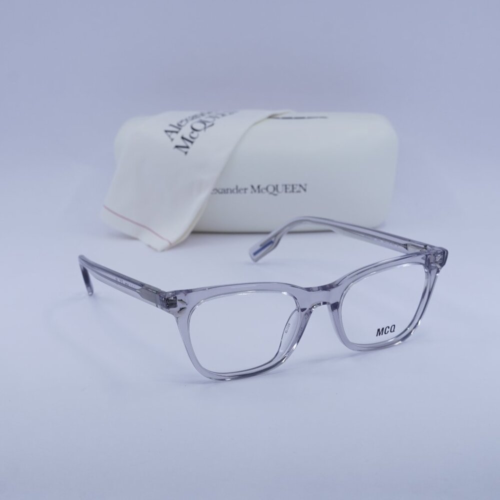 McQ by Alexander McQueen MQ0379O 002 Square Eyeglasses 50mm – Transparent Grey